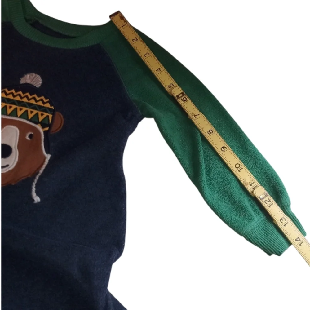 Carter's Boys Cozy Green, Blue Brown, White and Yellow Bear One Piece 18 Months!